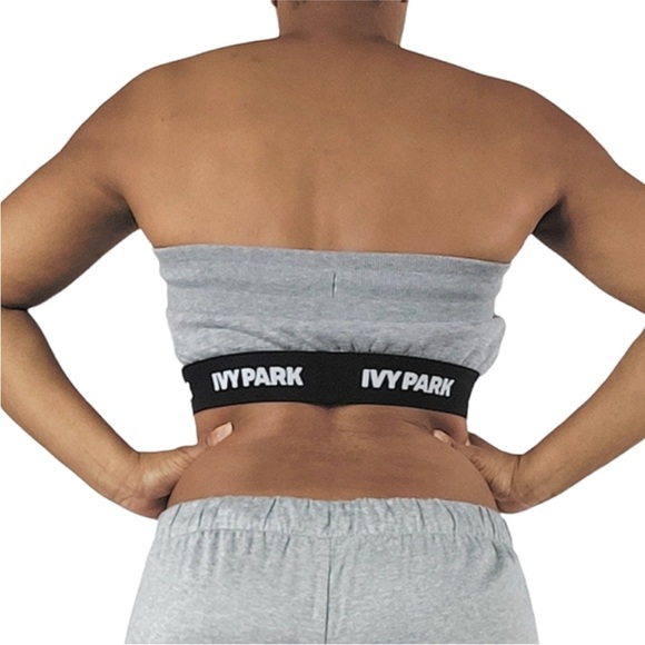 IVY PARK Gray Strapless Bandeau - Picture 6 of 6